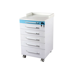 Mobile <b>Side</b> Cabinet 5 <b>Drawer</b> Plastic Top Hospital Cabinet For Dental Clinics Beauty Salons Nurses Durable Storage Unit - Product Image 4