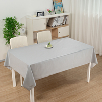 Nappe en PVC blanc nacré RNPT, imperméable, texture vinyle, protection pour table à manger, facile à nettoyer, décoration pour la cuisine et la maison