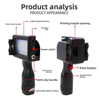 Imprimante à jet d'encre portable / Codeur intelligent pour l'impression de boîtes en carton / Imprimante de codes de lots manuelle avec date et heure