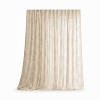 Voilage en gaze de lin de style japonais, tricoté en polyester, translucide, pare-soleil, pour chambre à coucher, salon, jardin, fixation murale, design boisé raffiné