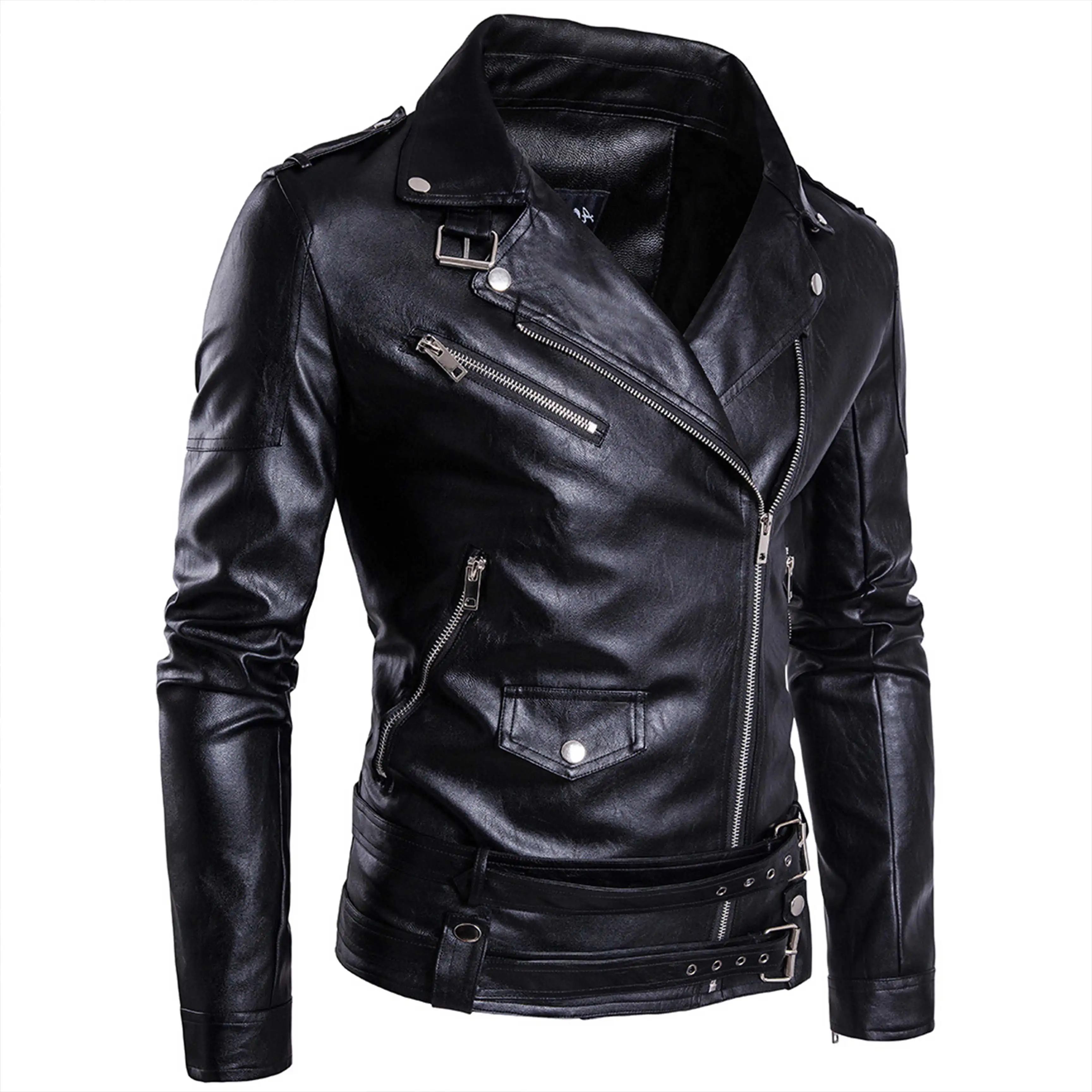 Winter Bubble New Design Fashion Men's Jackets Warm Oversized Leather Coat Custom Printing Logo