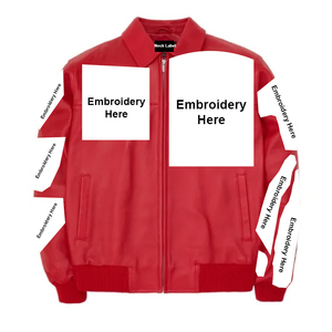 New Custom Genuine Leather Winter <b>Zip</b> <b>up</b> <b>Jackets</b> Men Casual Leather <b>jacket</b> for men - Product Image 5