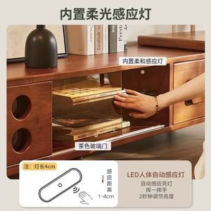 Mueble de TV Extensible de Estilo Chino Retro, Mueble de Madera Maciza para Almacenamiento, Soporte de Suelo para Sala de Estar - Product Image 4