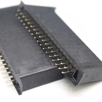 Connecteur automobile 2.54mm espacement 2*17P 34pin Dip 180 degrés hauteur 21.8mm DIP 3.5mm connecteur femelle à rangée trapézoïdale