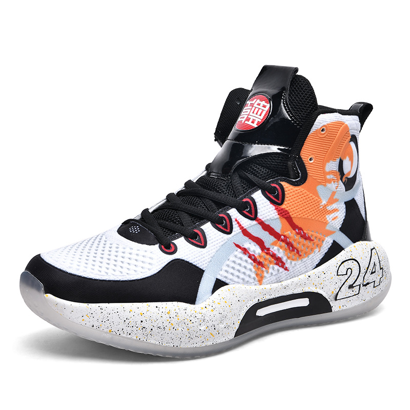 Man Sneaker Sport Men's New Designs New Sneakers High-top Fashion Youth Boys Basketball Shoes