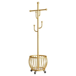 Porte-manteau de luxe moderne et simple à roulettes, artisanat en métal <span class=keywords><strong>pour</strong></span> le rangement des vêtements de maison, cintre de sol facile à déplacer <span class=keywords><strong>pour</strong></span> le salon - Product Image 2