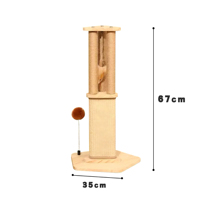 Arbre à chat vertical en forme d'épée, griffoir, structure d'escalade tout-en-un, écologique, facile à assembler, résistant aux griffures
