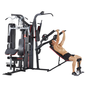 Equipo de Entrenamiento de Fuerza PINJIAN, Gimnasio en Casa de 4 Estaciones, Estación Multifuncional para Fisicoculturismo en Interiores, para Gimnasio Comercial - Product Image 5