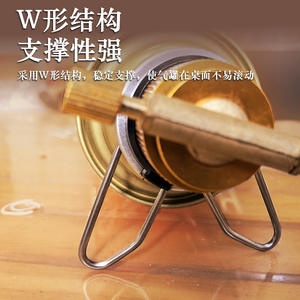 ที่วางกระป๋องแก๊สแบบ W สำหรับใช้งานกลางแจ้ง ทำจากสแตนเลส พกพาสะดวก พร้อมโครงรองรับสำหรับเตาแคมป์ปิ้ง ป้องกันการลื่นไถลและรั่วไหล - Product Image 4