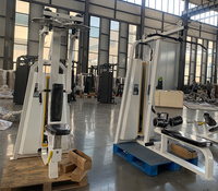 Équipement de fitness en acier Gym Pin Load Selection Machines Pec Fly Arrière Delt et Bras Exercice Assis Poitrine et Dos Trainer