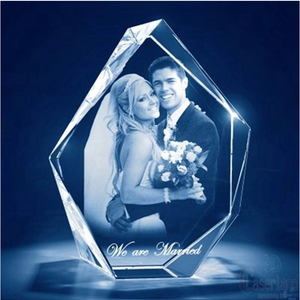 Danh dự của pha lê sáng tạo trang trí nội thất pha lê thủy tinh tảng băng hình dạng bảng hình ảnh khung ảnh màu trắng hình ảnh có sẵn - Product Image 1