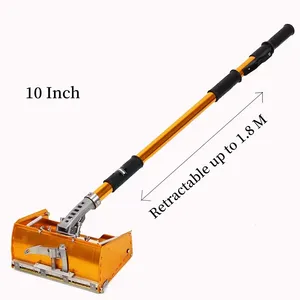 10inch Metal Scraper Taping Tools Flat Finishing Drywall Plaster Box with Handle