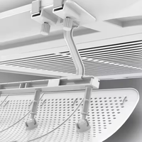 Déflecteur manuel de climatiseur d'unité de plafond d'ABS facile à installer pour la conception à la maison de pare-brise pour empêcher l'air direct soufflant