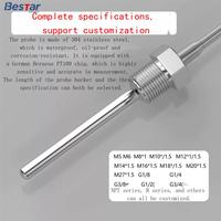 Sensor de Temperatura para Calentador de Agua con Rosca M12 1/2"NPT PT100 RTD para Hornos Industriales -200~200 ℃   Personalizable 304 / 316L