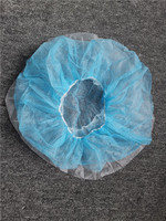 Bonnet bouffant jetable en PP non tissé, maille spunbond, élastique, anti-poussière, pour l'emballage de perruques, tailles 19-21 pouces