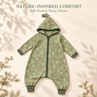 Gigoteuse en coton pour bébé, motif 3 jours, décontractée, confortable et douce, avec jambes séparées, pyjama d'hiver pour tout-petits et nourrissons