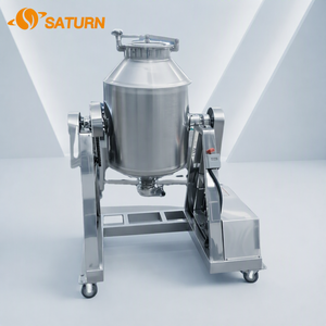 Miscelatore Automatico Multifunzionale a Tamburo <span class=keywords><strong>SATURN</strong></span> in Acciaio Inox per Alimenti con Motore 220V per Detersivi in Polvere e Prodotti Chimici - Product Image 5