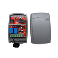 Récepteur universel d'ouvre-porte sans fil en métal à 2 canaux Récepteur fixe à code variable 433mhz avec 12V/24V