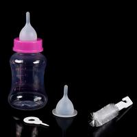 Ensemble de 4 biberons pour animaux de compagnie, fournitures pour animaux de compagnie pour l'alimentation en lait et en eau des chiots et chatons nouveau-nés, en stock, vente en gros