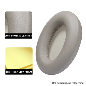 Coussinets d'oreille de remplacement pour casque supra-auriculaire <span class=keywords><strong>WH</strong></span>-<span class=keywords><strong>1000XM3</strong></span> <span class=keywords><strong>Sony</strong></span> Accessoire en mousse à mémoire de forme en cuir protéiné souple - Product Image 3
