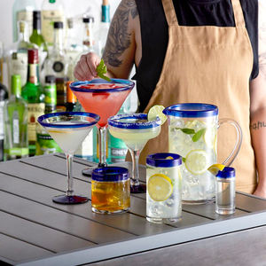 Samyo Party a mano stile messicano blu cerchio colorato <span class=keywords><strong>calice</strong></span> palloncini grande Gin bicchiere di <span class=keywords><strong>vino</strong></span> <span class=keywords><strong>rosso</strong></span> - Product Image 5