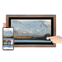 Pro WiFi bingkai gambar Digital 18.5 "IPS HD layar sentuh Cloud bingkai foto cerdas dapat dipasang di dinding berbagi foto video melalui Frameo