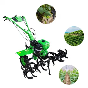 Small Farming Equipment Gasoline Power Tiller Machine Agricultural Garden Rotavator Gasoline Cultivators Mini Tiller Rotary