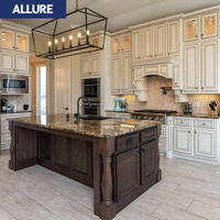 Organiseur en bois massif personnalisé Allure, meubles modernes, rangement intelligent de designer, Vuelos De Gabinetes De Cocina, armoires de cuisine