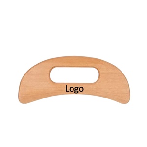 Herramienta de <span class=keywords><strong>Masaje</strong></span> Gua Sha de Madera en Forma de Media Luna, Diseño Ergonómico en Forma de Hoz para <span class=keywords><strong>Masaje</strong></span> de Cuello, Hombros <span class=keywords><strong>y</strong></span> Espalda, Tabla de Gua Sha de Madera - Product Image 1