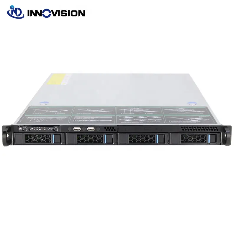 Sasis Server Profesional Factory Hotswap 1u 4 Headphone Casing Server Sata Hotswap Backplane untuk Penyimpanan Data