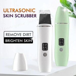 Nettoyeur de peau ultrasonique portable, spatule pour le visage en ABS et acier inoxydable, élimination des points noirs, nettoyage par vibration - Product Image 3