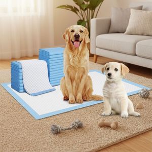 Almohadillas de Entrenamiento para Cachorros Súper Absorbentes e Impermeables, Pañales Desechables para Perros - Product Image 1
