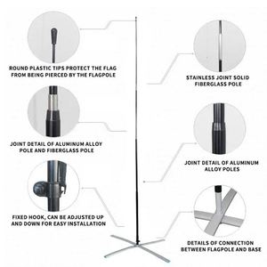 ธงขนนกแบบพกพา ธงชายหาดแบบเปิดได้ ธงแบบมีดจับ ธงขนาดใหญ่ ลดราคา - Product Image 6