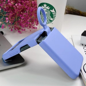 เคสโทรศัพท์ซิลิโคนเหลวที่ยึดแบบห่วงสำหรับ <span class=keywords><strong>Samsung</strong></span> <span class=keywords><strong>Z</strong></span> <span class=keywords><strong>Flip</strong></span> 6 5 <span class=keywords><strong>4</strong></span>กรอบกันกระแทกสำหรับ Moto Razr 50 40 Ultra/Oppo Find N2 Filp - Product Image 3