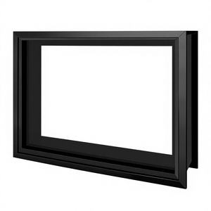 DRKSBesto Kit <span class=keywords><strong>de</strong></span> cadre <span class=keywords><strong>de</strong></span> fenêtre <span class=keywords><strong>en</strong></span> alliage d'aluminium 12,6'' x 12,6'' Design postmoderne Noir Remplacement des inserts <span class=keywords><strong>en</strong></span> verre pour <span class=keywords><strong>porte</strong></span> <span class=keywords><strong>de</strong></span> <span class=keywords><strong>garage</strong></span> et armoire - Product Image 1