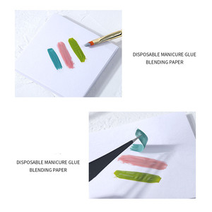 50 pagine impermeabile usa e getta tavolozza di colori per <span class=keywords><strong>unghie</strong></span> carta smalto per <span class=keywords><strong>unghie</strong></span> disegno pittura carta strumenti per Nail Art - Product Image 3