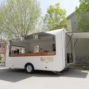 High Quality Food Trailer Truck Ice Cream Hot Dog Machinery Factory Directly Sell Mobile Hot Dog Cart Kiosk