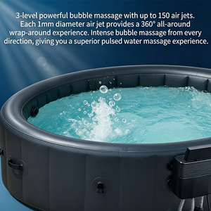 Jacuzzi Inflable Premium para 6 Personas - Logotipo y Color Personalizables - Spa de Calentamiento Rápido y Eficiente Energéticamente - Product Image 4