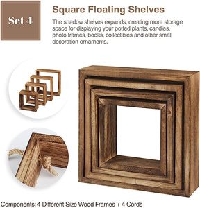<span class=keywords><strong>Étagère</strong></span> <span class=keywords><strong>murale</strong></span> en bois Cube flottant suspendu <span class=keywords><strong>étagère</strong></span>s carrées en bois carré Cube <span class=keywords><strong>étagère</strong></span> <span class=keywords><strong>murale</strong></span> <span class=keywords><strong>étagère</strong></span> Art unique personnalisé fourni rustique - Product Image 5
