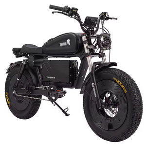 Himoto Nueva Bicicleta Eléctrica Retro Blanca de 60v 45ah con Batería de Litio, Sin Llave, NFC, para Desplazamientos Urbanos, Personalizable, con Neumáticos Anchos, Negra, Walfisk SK-2 Himot - Product Image 1