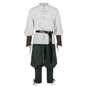 Halloween Pirates of the <strong>Caribbean</strong> Echo Renaissance Medieval Blouses <strong>Shirts</strong> for Adults Pirate Costume Stage Performance Costume - Product Image 6