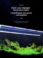Aquarium écologique en verre Chuanghai 50L pour salon et usage extérieur, avec système sans vidange pour poissons rouges