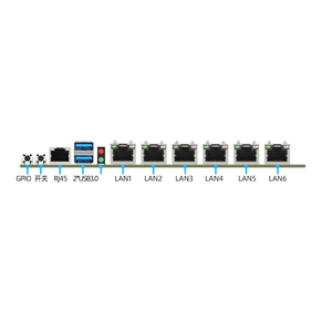 Carte mère de sécurité réseau de bureau Aiostar, puce Intel B760, DDR4 double canal, SATA, CPU 12e-13e génération, pare-feu industriel, nouveau - Product Image 4