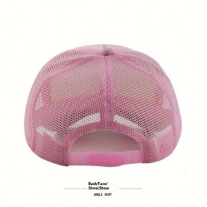 Summer Truck Drivers Cap Men Women Casual Sponge Cap <b>Light</b> Plate Decorative <b>Rope</b> Mesh Trucker Cap - Product Image 4