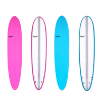 Planche de surf noir peint à la main, 9 pieds, meilleur Longboard Pu pour surf