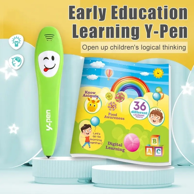 Learning Cards Toy Educational Stem Toys Preschool Talking Pen Learning Book for Logic Training