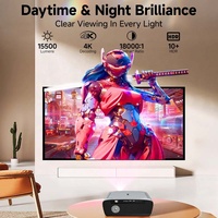 Projecteur intelligent portable OEM 4K haute luminosité Android 9.0 avec LED, autofocus, haut-parleurs Hi-Fi, Wi-Fi double bande et 7 couches de protection