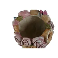 Pot de fleurs MAGNESIA 32x28x53cm (Hauteur 53cm Largeur 32cm Profondeur 28cm) Petites fleurs