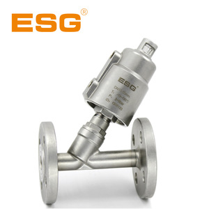 Válvula de Asiento Angulado ESG DN15 de Acero Inoxidable 304 con Brida, 16 Bares, para Medios de Aceite a Media Presión - Product Image 3