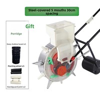 Cache-pot multifonctionnel en acier inoxydable à pousser à la main Housse de protection réversible Maïs Soja Cacahuète Coton Sorgho Transplantation